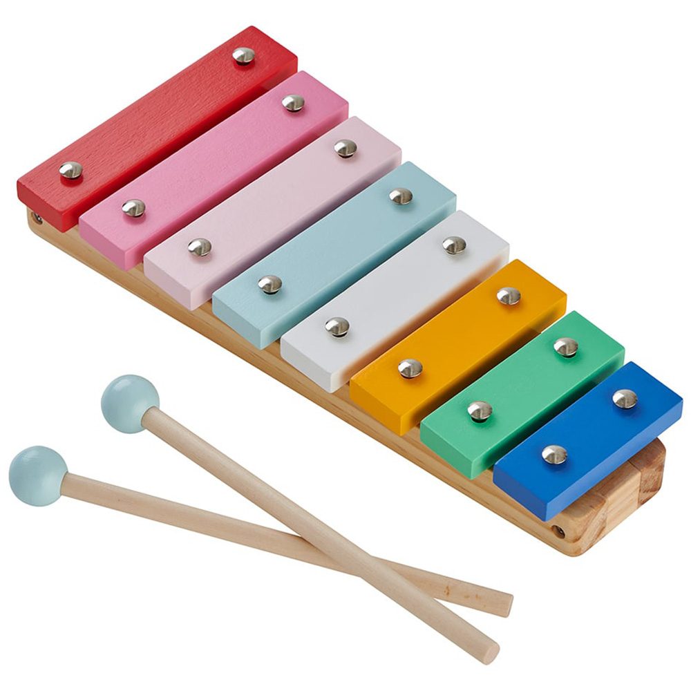 Wilko Wooden Multicolour Xylophone Image 3