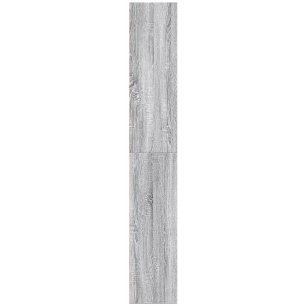 vidaXL 5 Shelf Grey Sonoma Bookcase Image 5