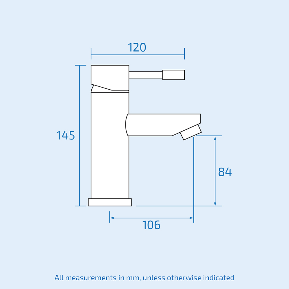 Nes Home Blossom Chrome Bath Shower Mixer and Basin Mono Tap with Waste Image 5