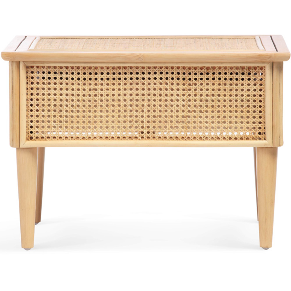 Desser Chester Single Drawer Natural Rattan Coffee Table Image 3