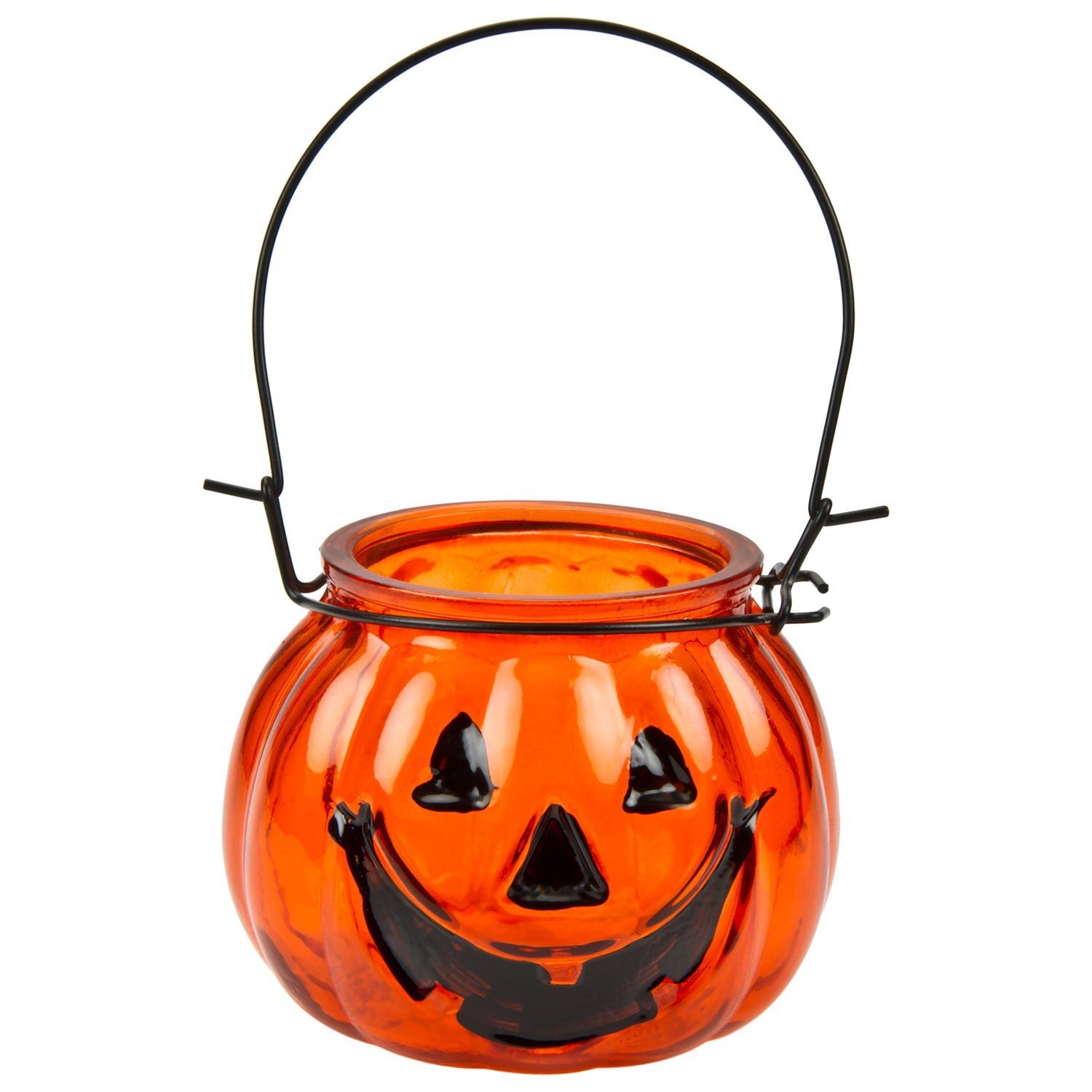 Pumpkin Tea Light Holder - Orange Image