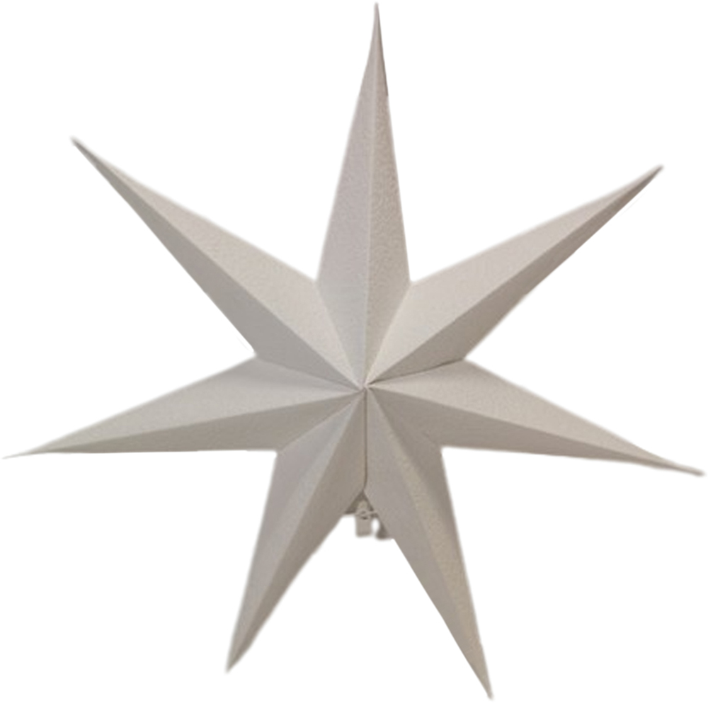 Samuel Alexander White Paper Foldable Star Christmas Decoration 38cm Image 1