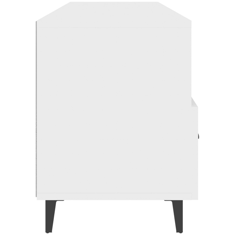 vidaXL 3 Drawer 3 Shelf White TV Cabinet Image 7