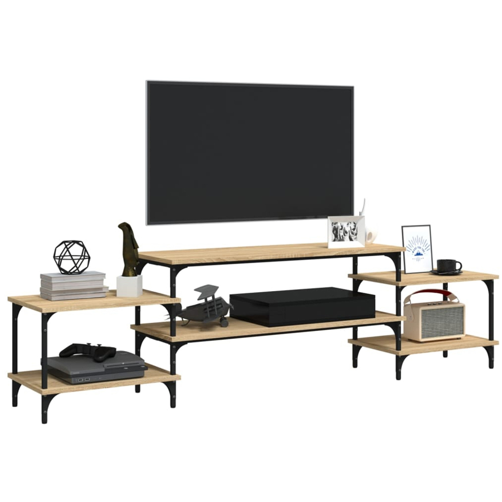 vidaXL 5 Shelf Sonoma Oak TV Cabinet Image 4