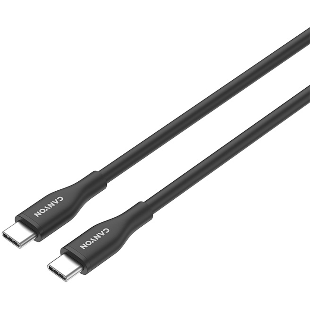 Canyon CNS-CC60SC10 Black Silicon Type-C to Type-C Cable 60W 1m Image 3