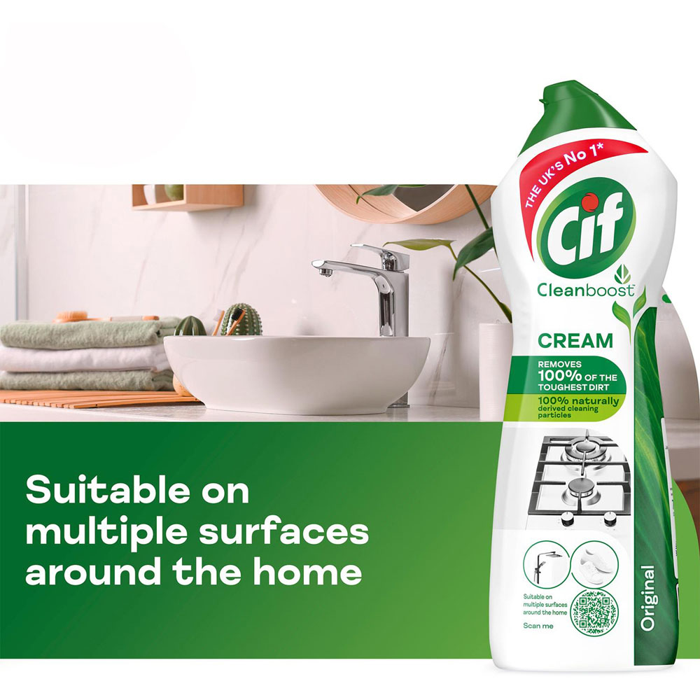 CIF Cleanboost Original Multipurpose Cleaner Cream 750ml 2 Pack Image 6
