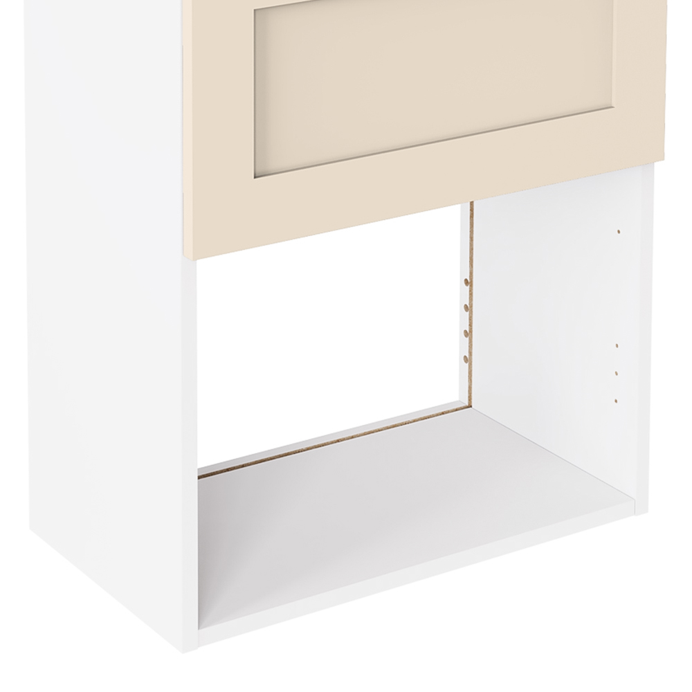 Kitchen Kit Shaker Matt Cashmere Microwave Wall Unit 600mm Image 3