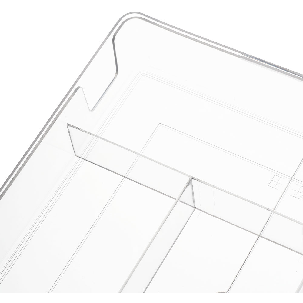 Living and Home Clear Expandable Drawer Organiser with 4 Compartments Image 4