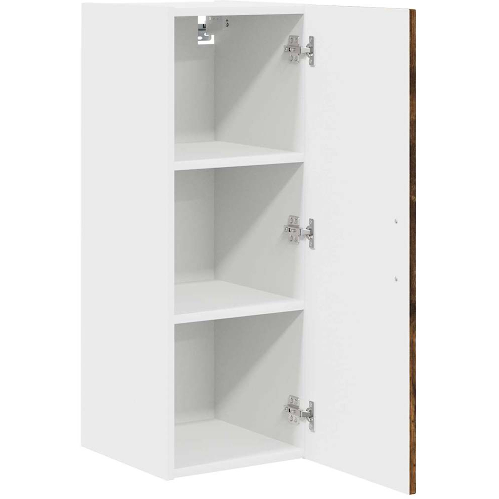 vidaXL Kalmar Single Door Smoked Oak Wall Kitchen Cabinet 2 Pack Image 4