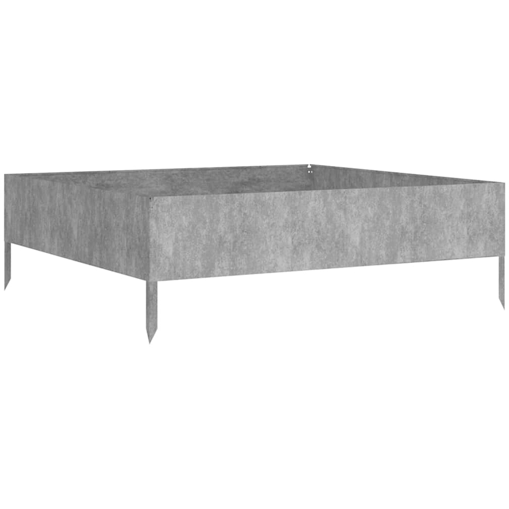 vidaXL Brown Corten Steel Raised Garden Bed 100 x 100 x 33.5cm Image 3