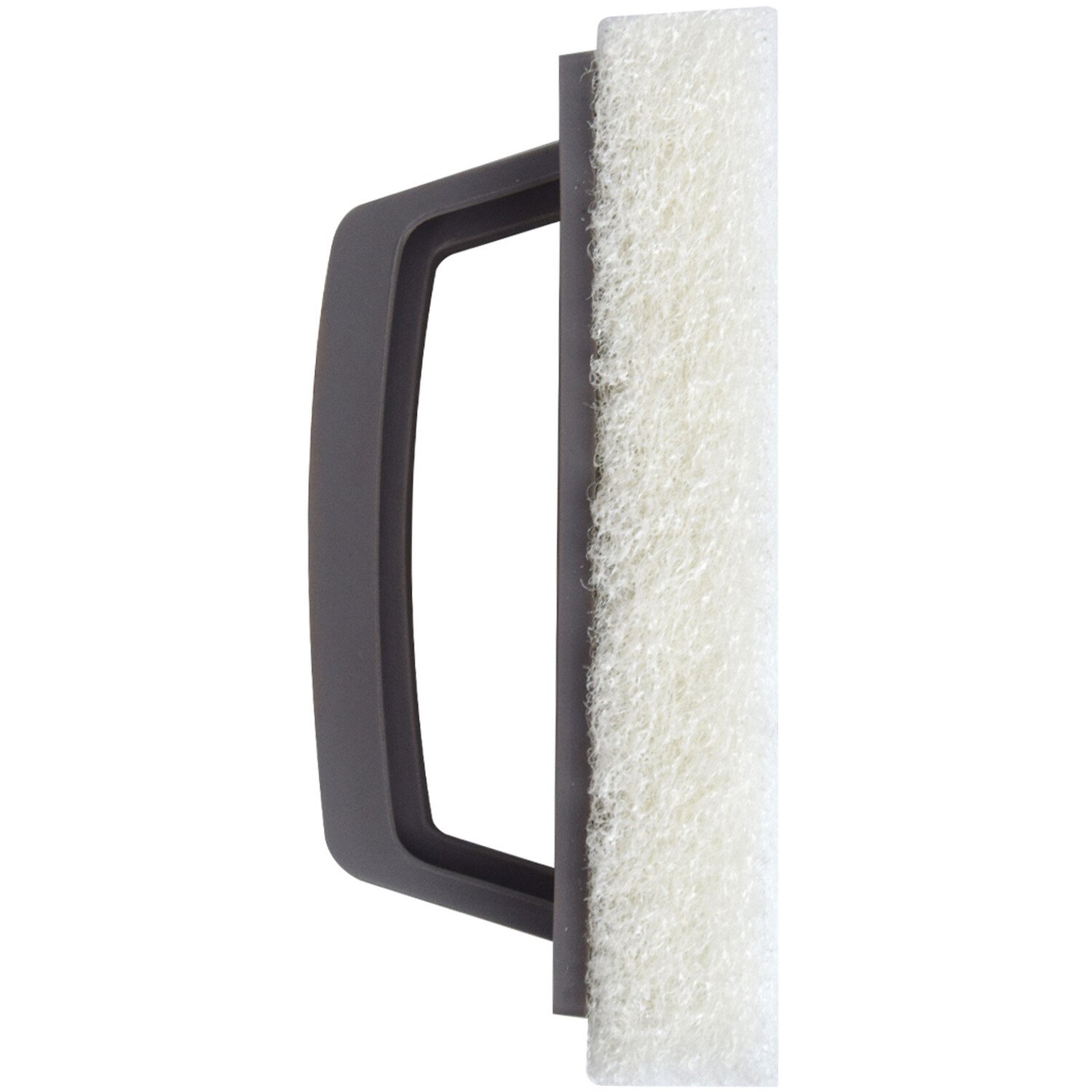 Grey Scrubber with Plastic Handle Grey Image 2