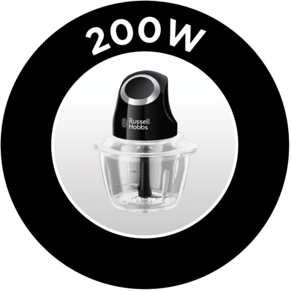 Russell Hobbs 24662 Matte Black Mini Chopper Wilko