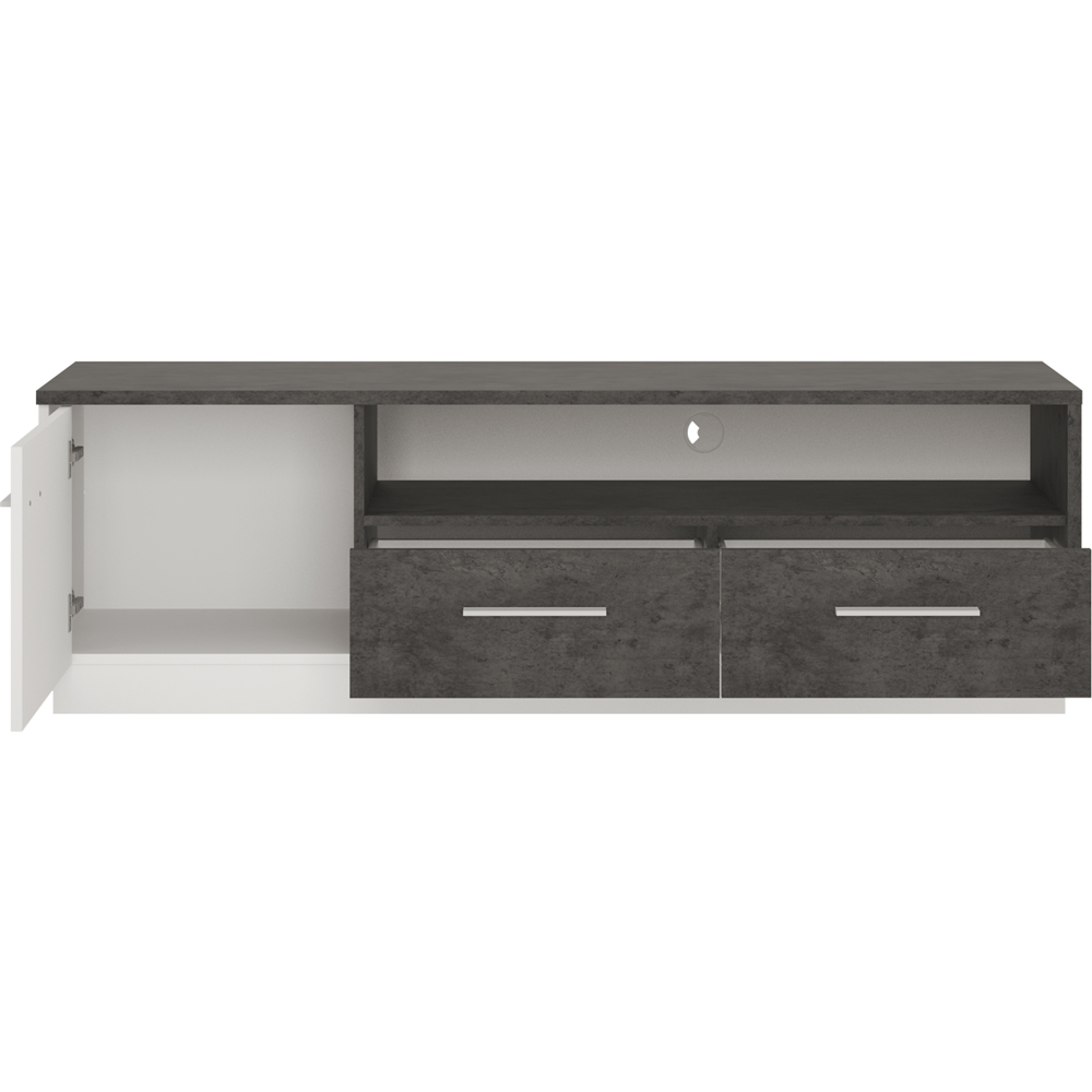 Florence Zingaro Single Door 2 Drawer Single Shelf TV Unit Image 3