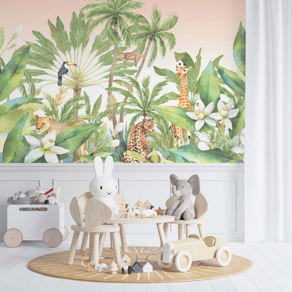 Arthouse Jungle Time Multicolour Wall Mural Image 4