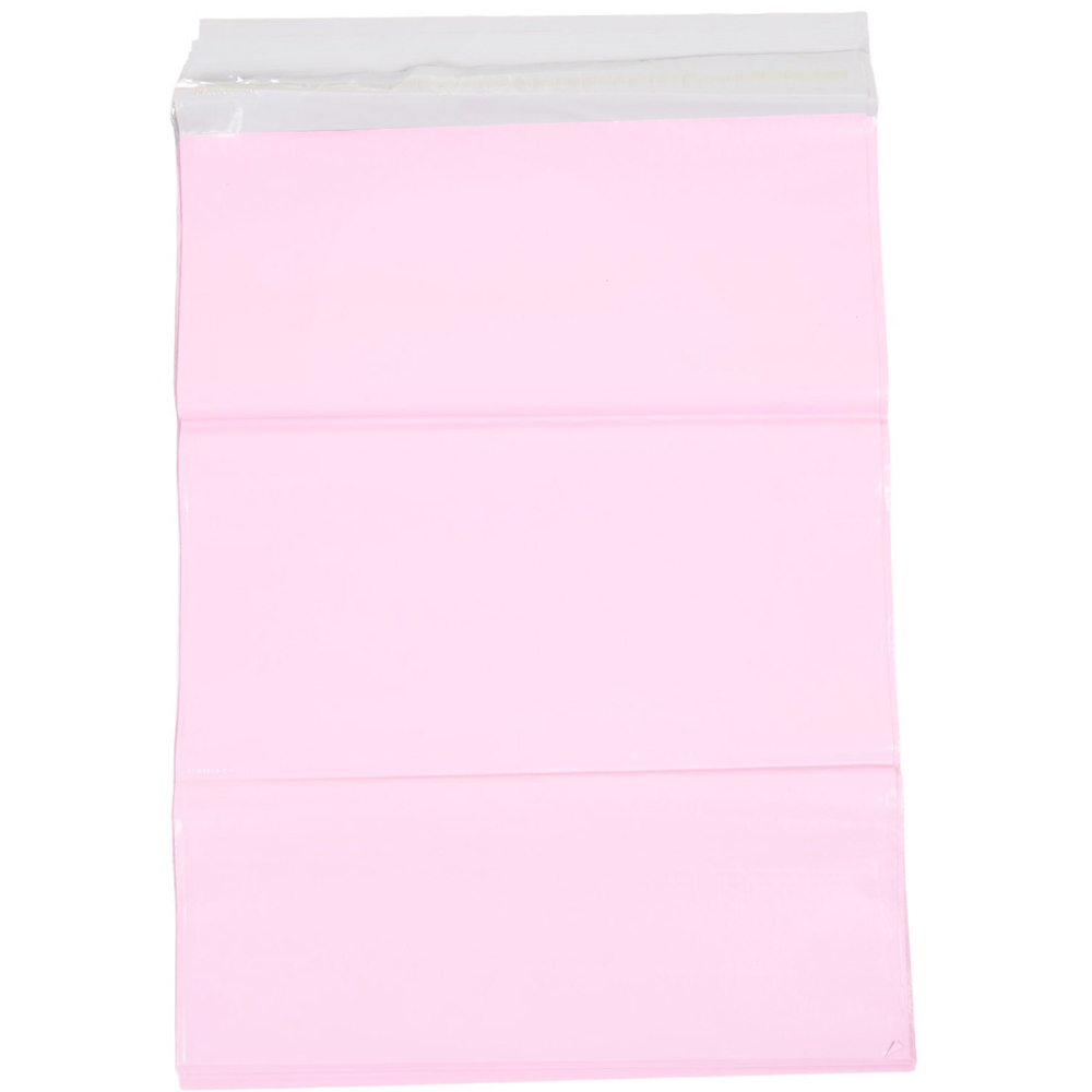 Pack of 50 Plain Mailing Bags Pink 14 x 19 inch Image 3