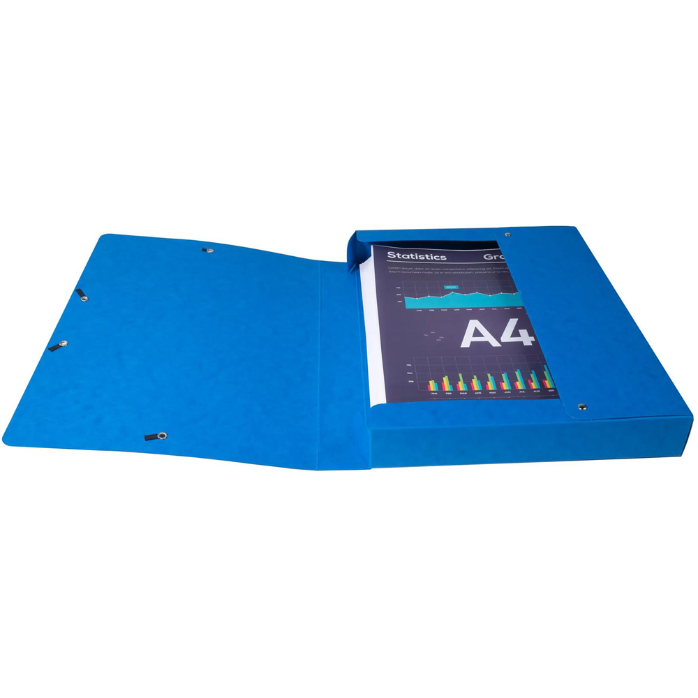 Exacompta A4 Multicolour Pressboard Box File 8 Pack Image 4