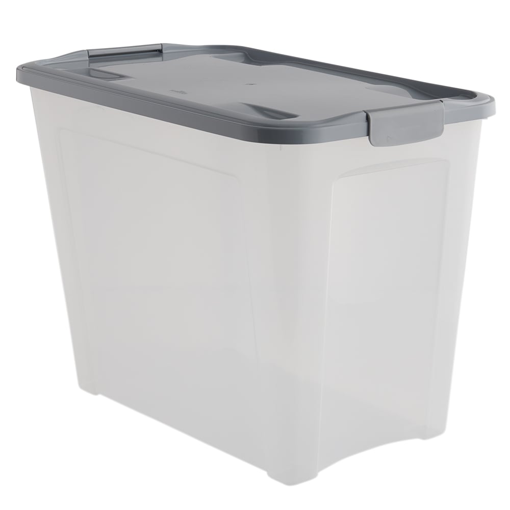 wilko 75L Modular Storage Box with Lid Image 1