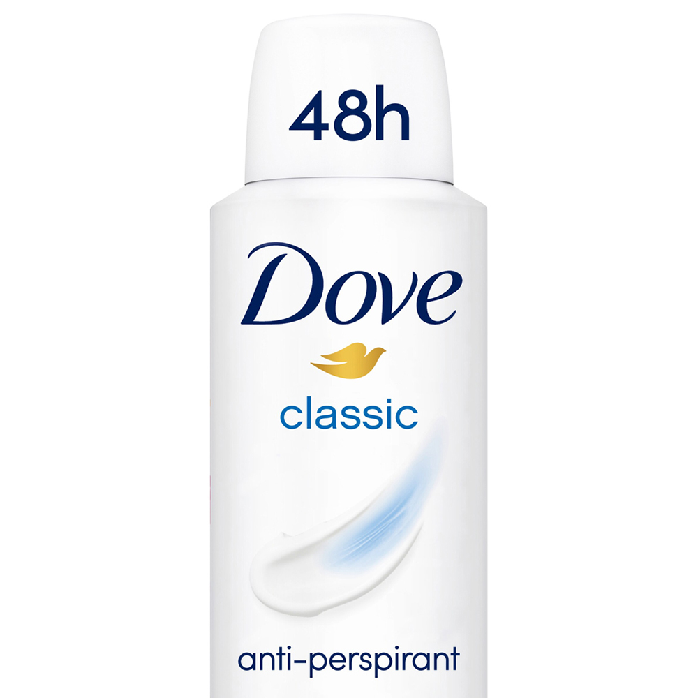 Dove Classic Antiperspirant Deodorant Spray 150ml Wilko