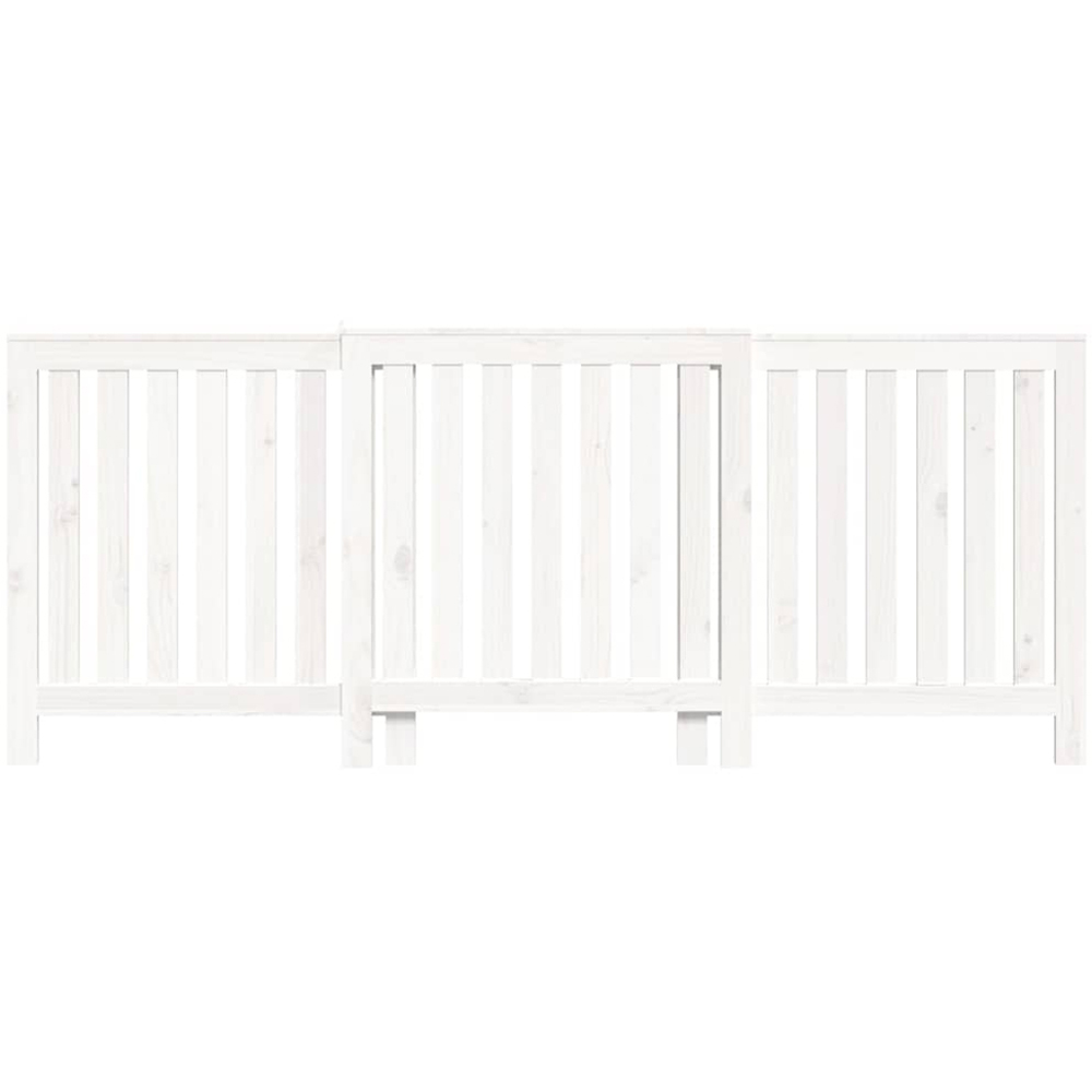 vidaXL White Pine Wood Radiator Cover 850 x 2100mm Image 4
