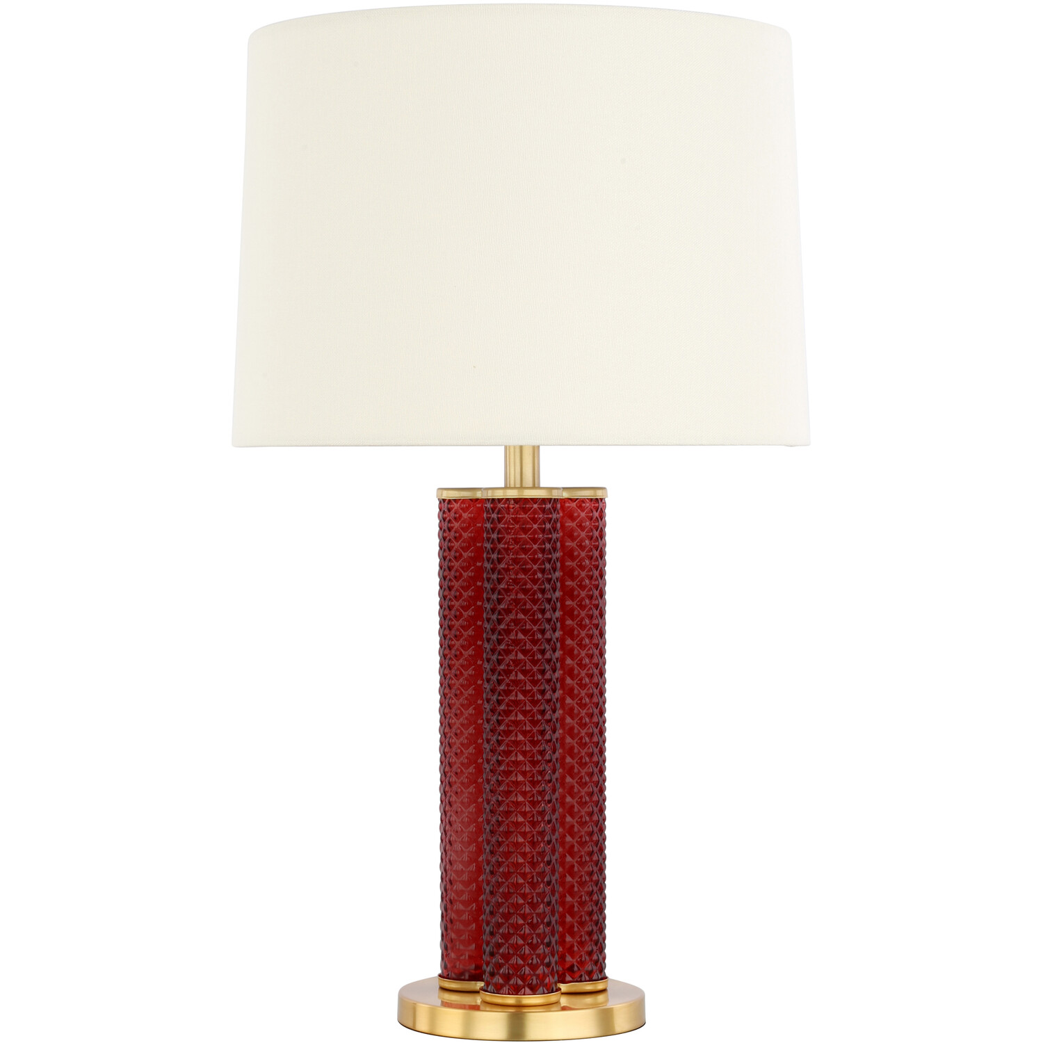 Kiara Glass Table Lamp Plum Image 1