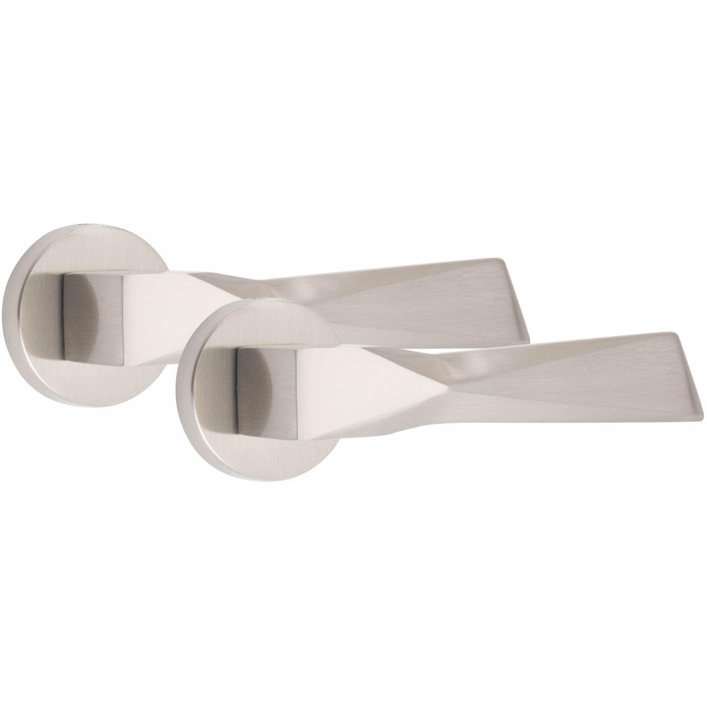 Golden Grace Modern Aura Satin Nickel Handles Set 4 Pack Image 2