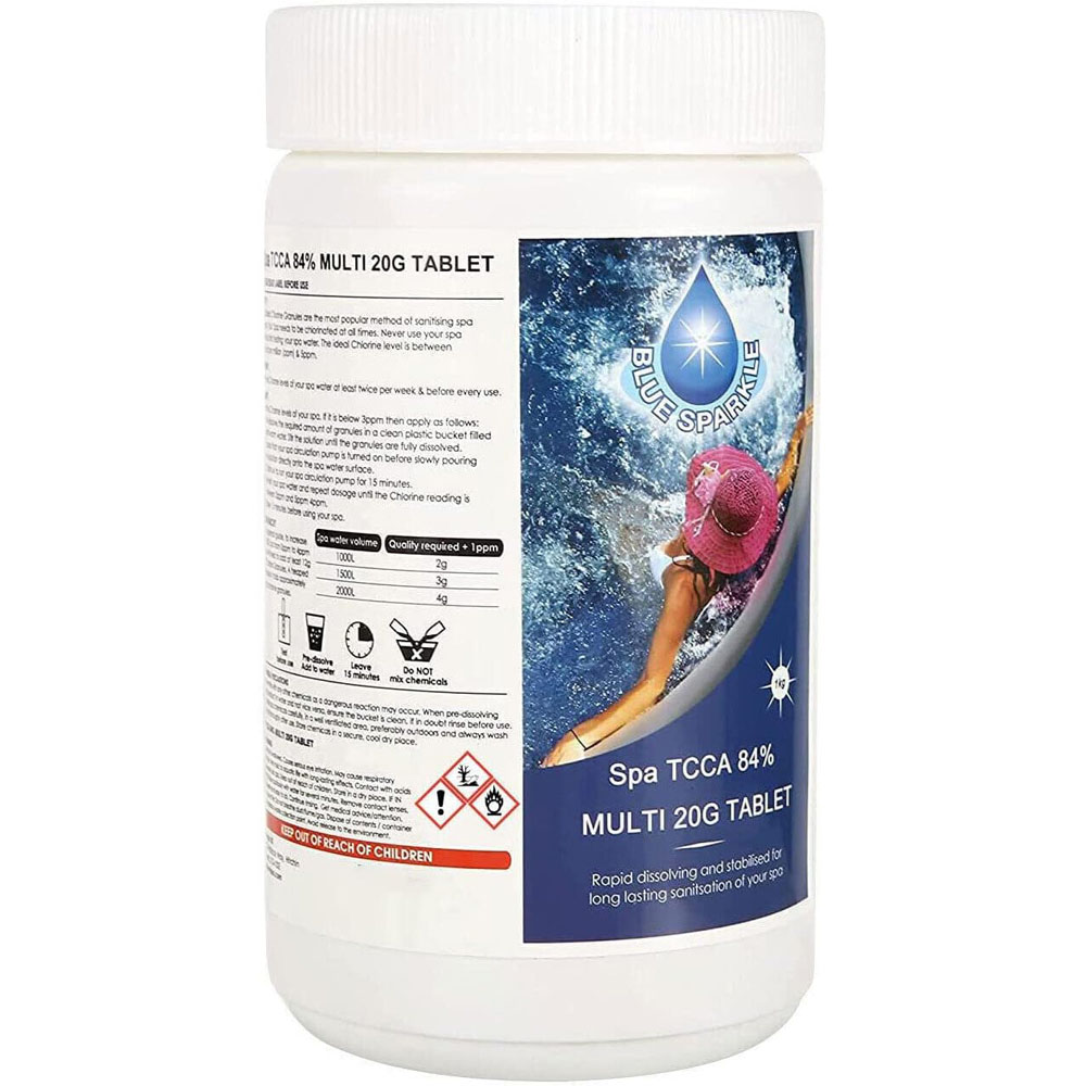 Shatchi Blue Sparkle 4 in 1 Chlorine Dispenser 1kg Image 1