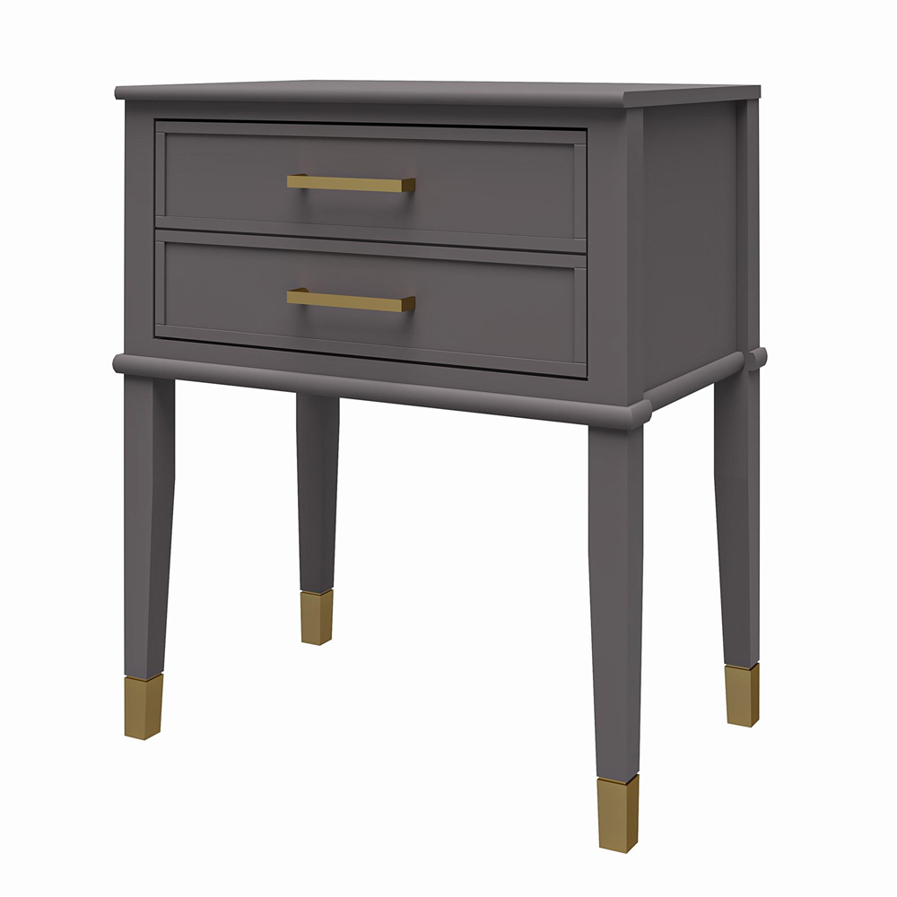 Dorel Home Westerleigh Single Drawer Graphite Grey End Table Image 5