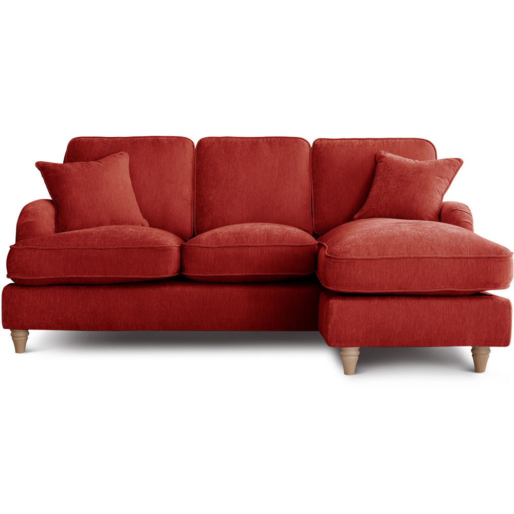 The Vienna 3 Seater Apricot Right Hand Chaise Sofa Image 2