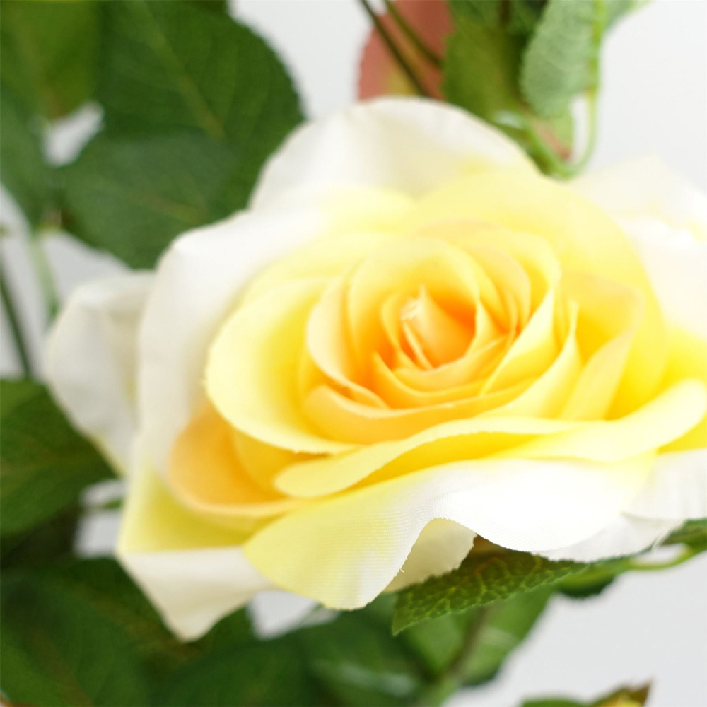 Leaf Yellow Rose Artificial Plant 50cm Image 2