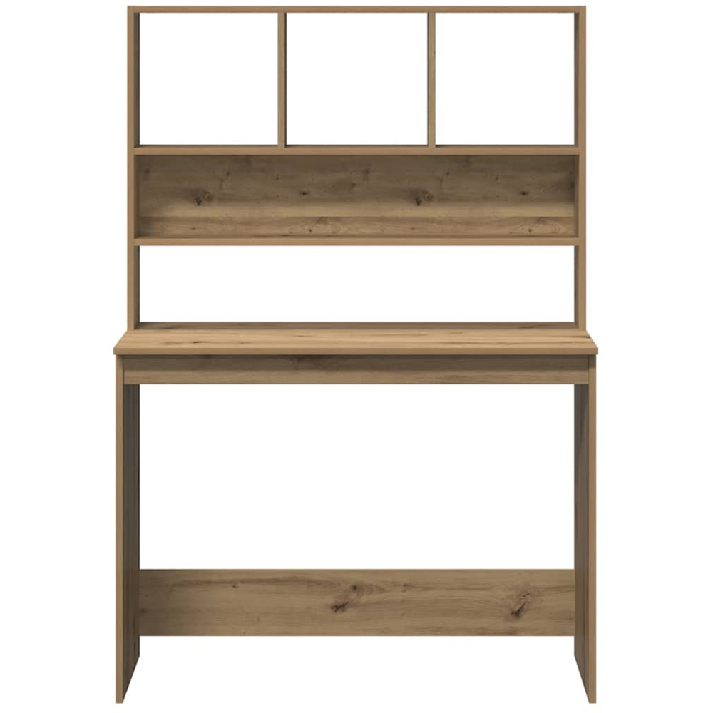 vidaXL 4 Shelf Study Desk Artisan Oak Image 3