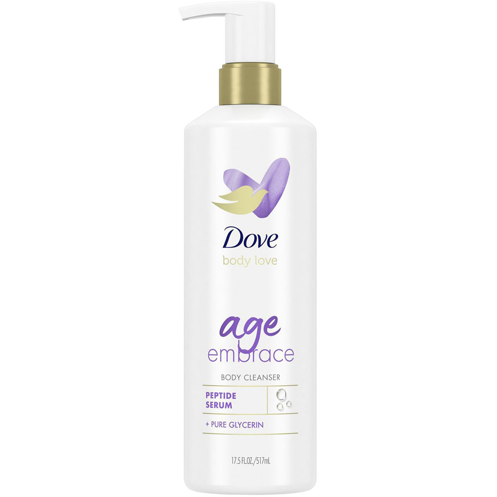 Dove Body Love Age Embrace Body Cleanser with Peptide Serum and Glycerine 517ml 8 Pack Image 2