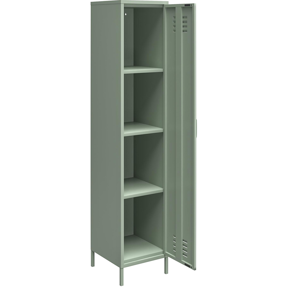 Dorel Mission District Single Door Green Storage Cabinet Image 6