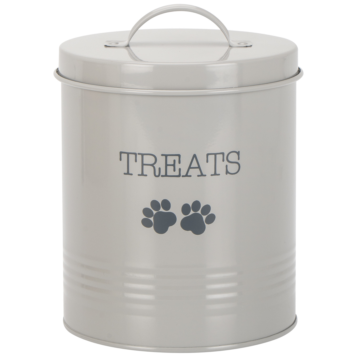 Grey Pet Treat Tin Image