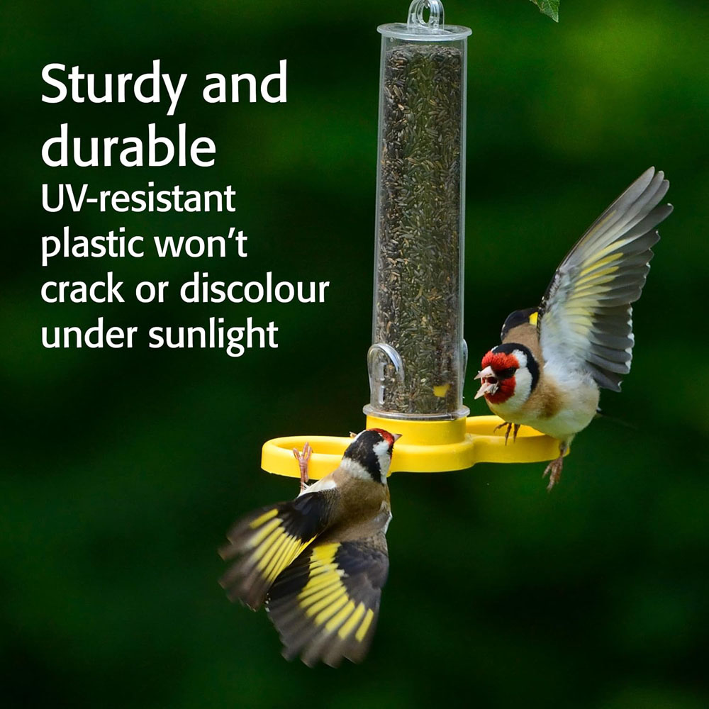 Happy Beaks Jacobi Jayne Goldfinch Finder 2 Port Hanging Bird Niger Seed Feeder Image 5