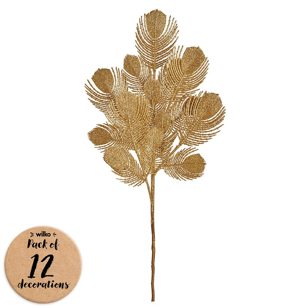 Wilko 12 Pack Majestic Gold Peacock Pick Image 1