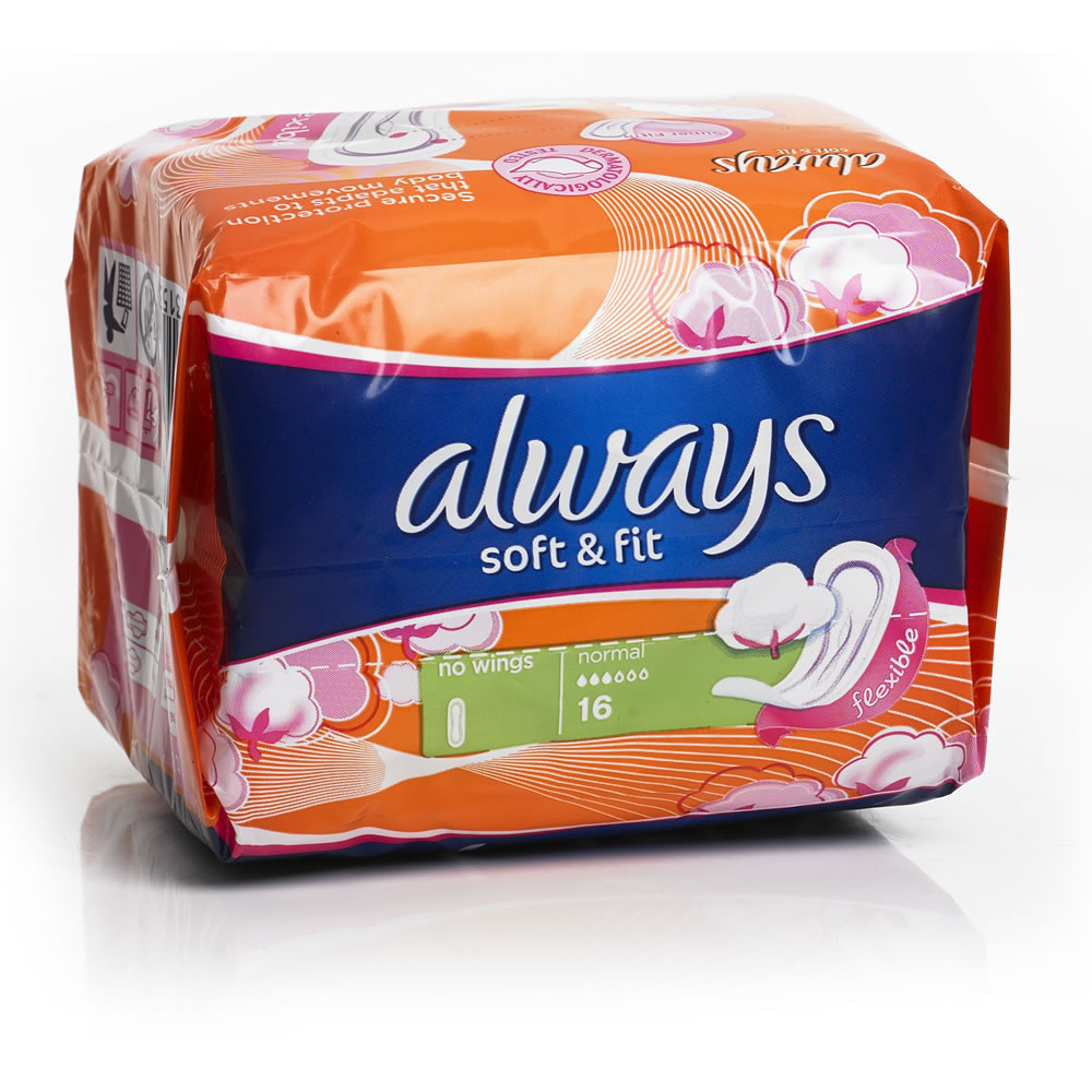 Always Sensitive Normal Sanitary Towels 16 pack Wilko