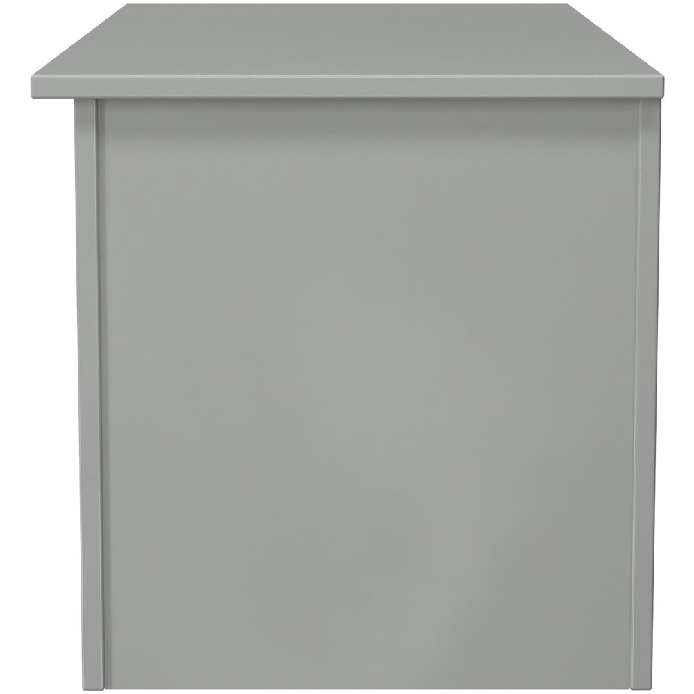 Crowndale Contrast Dusk Grey Lid Top Blanket Box Ready Assembled Image 3