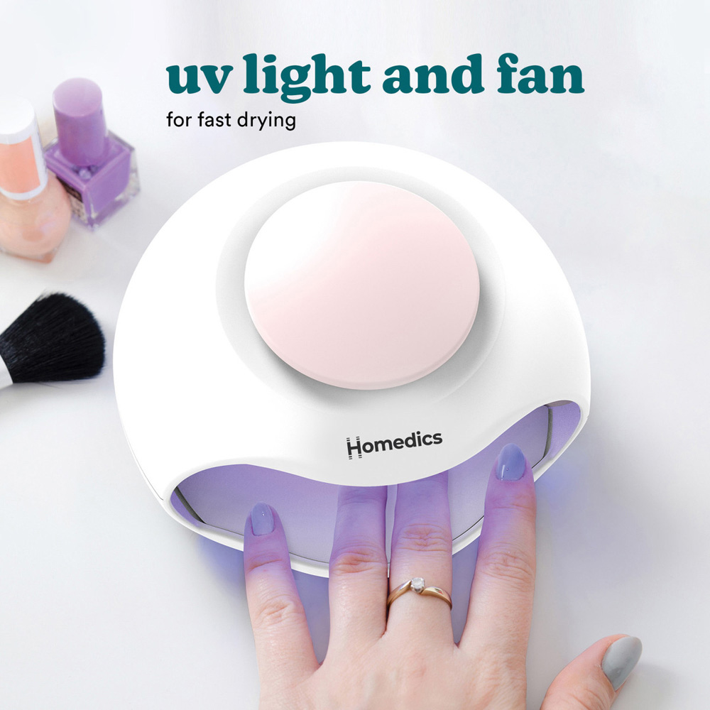 Homedics 2-in-1 UV Light Compact Nail Polish Dryer Image 2