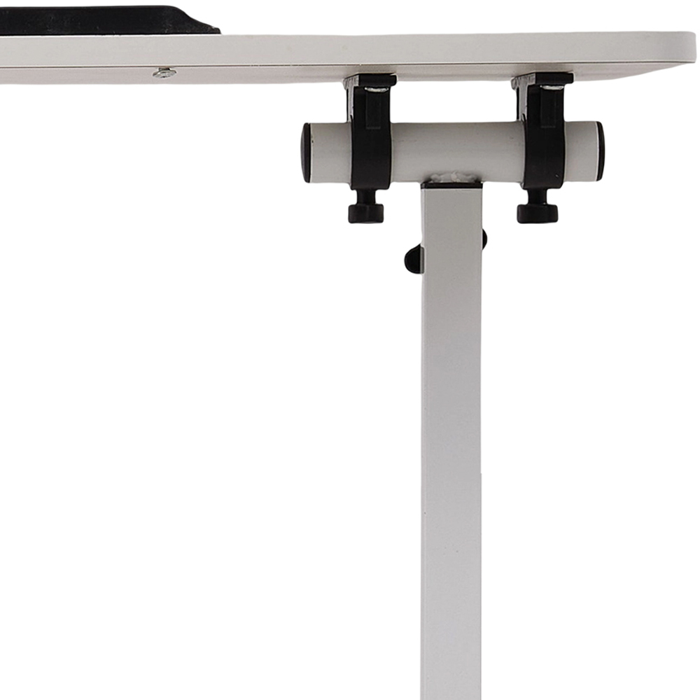 Living and Home Height Adjustable Mobile Laptop Desk White Image 4