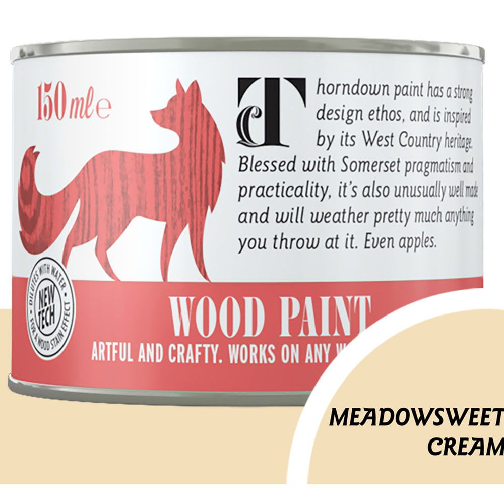 Thorndown Meadowsweet Cream Satin Wood Paint 150ml Image 3