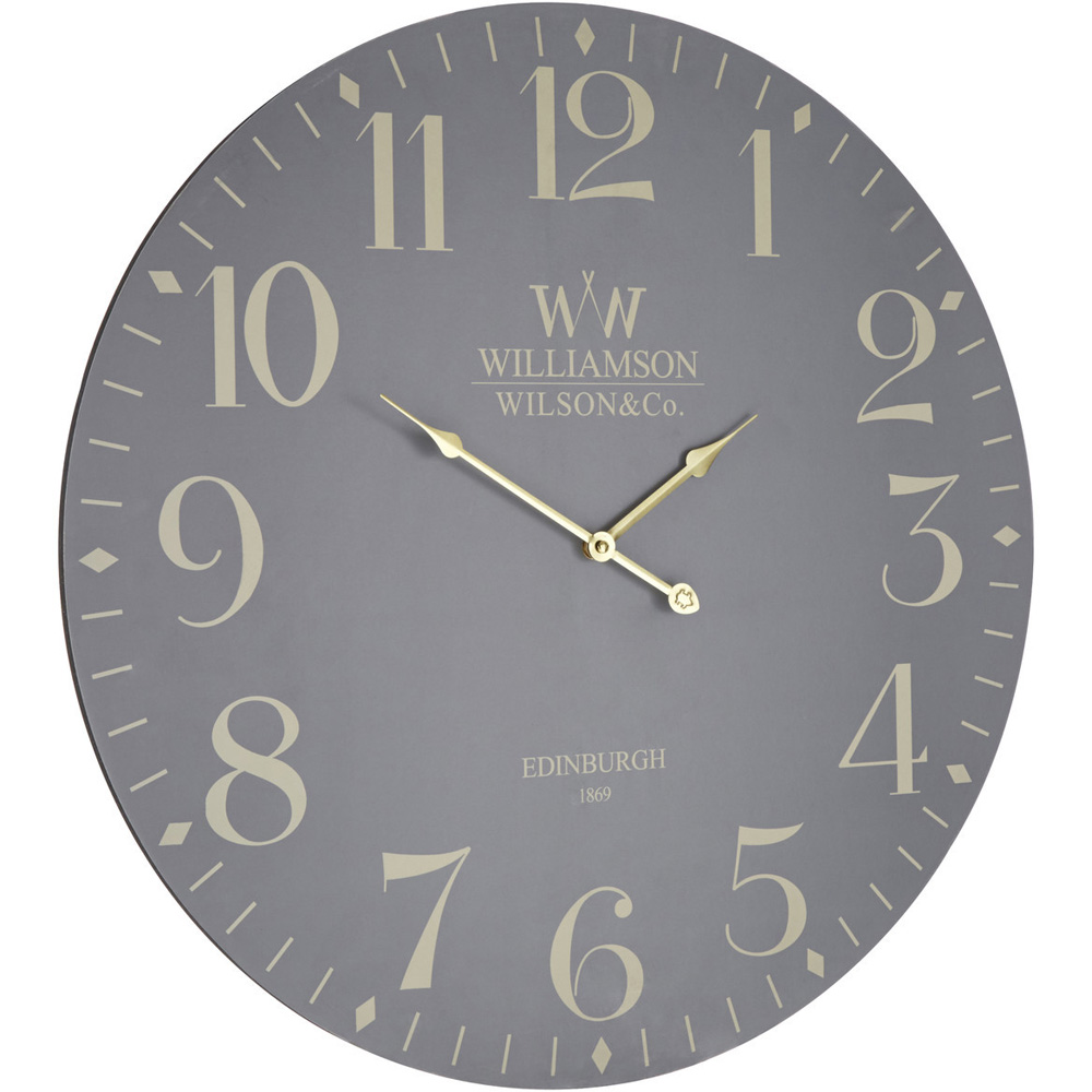 Premier Housewares Classical Grey Wall Clock Image 2