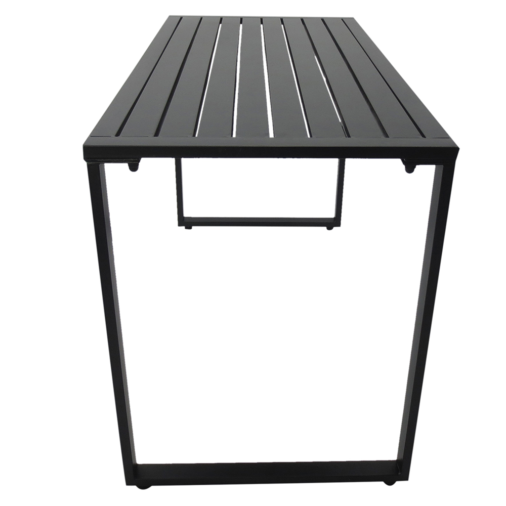Outsunny 3 Piece Outdoor Table Black Image 5