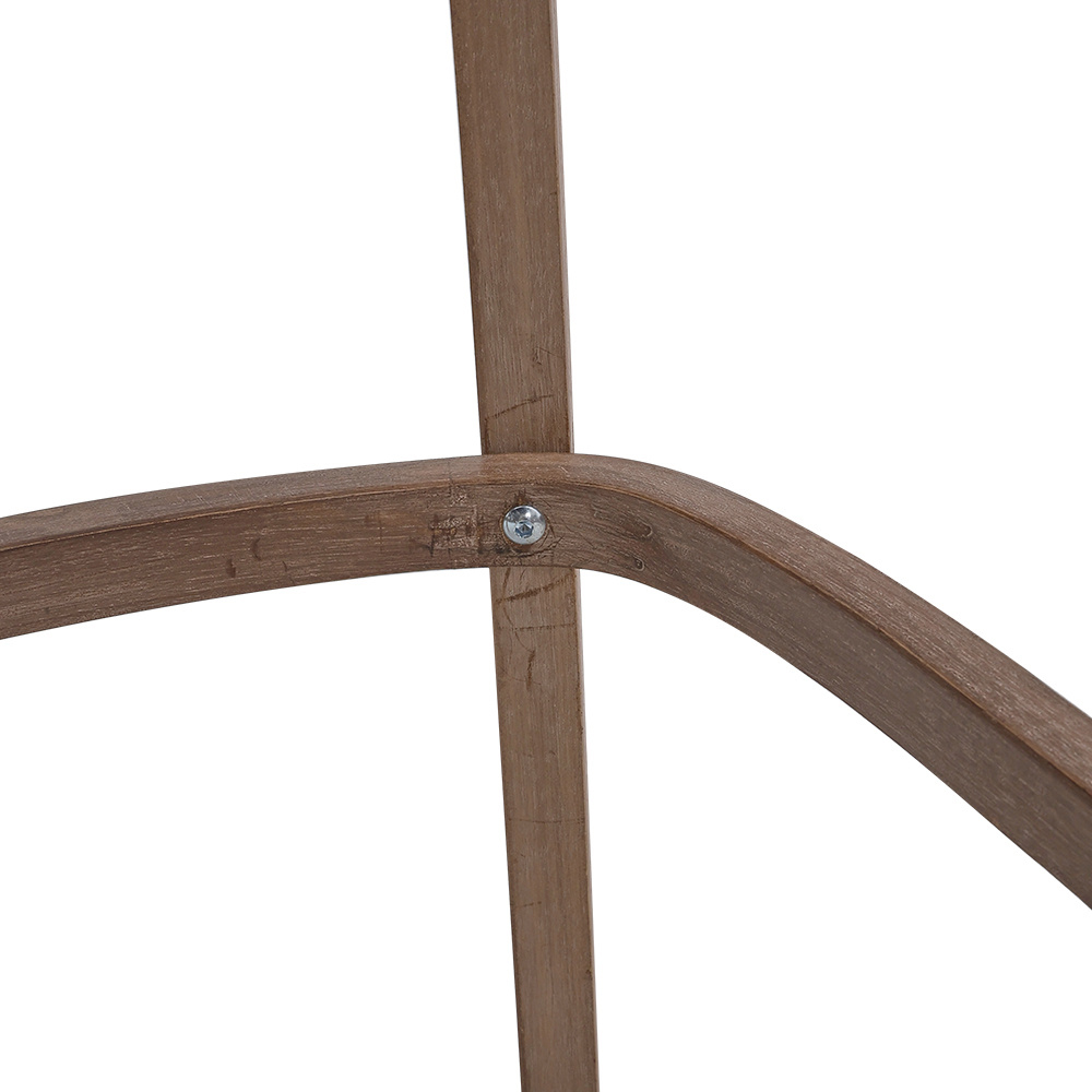 Living and Home Wooden Bar Stool Set of 2 Image 6