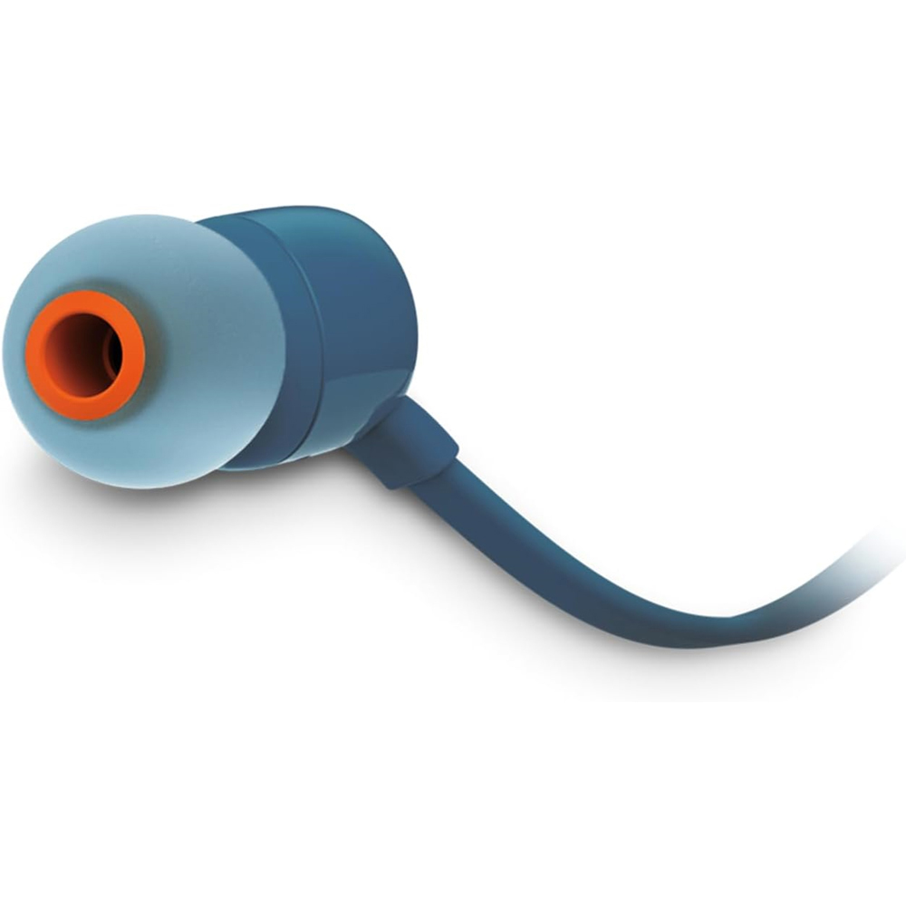 JBL T110 Blue Universal In-Ear Headphones with Remote Control Image 3