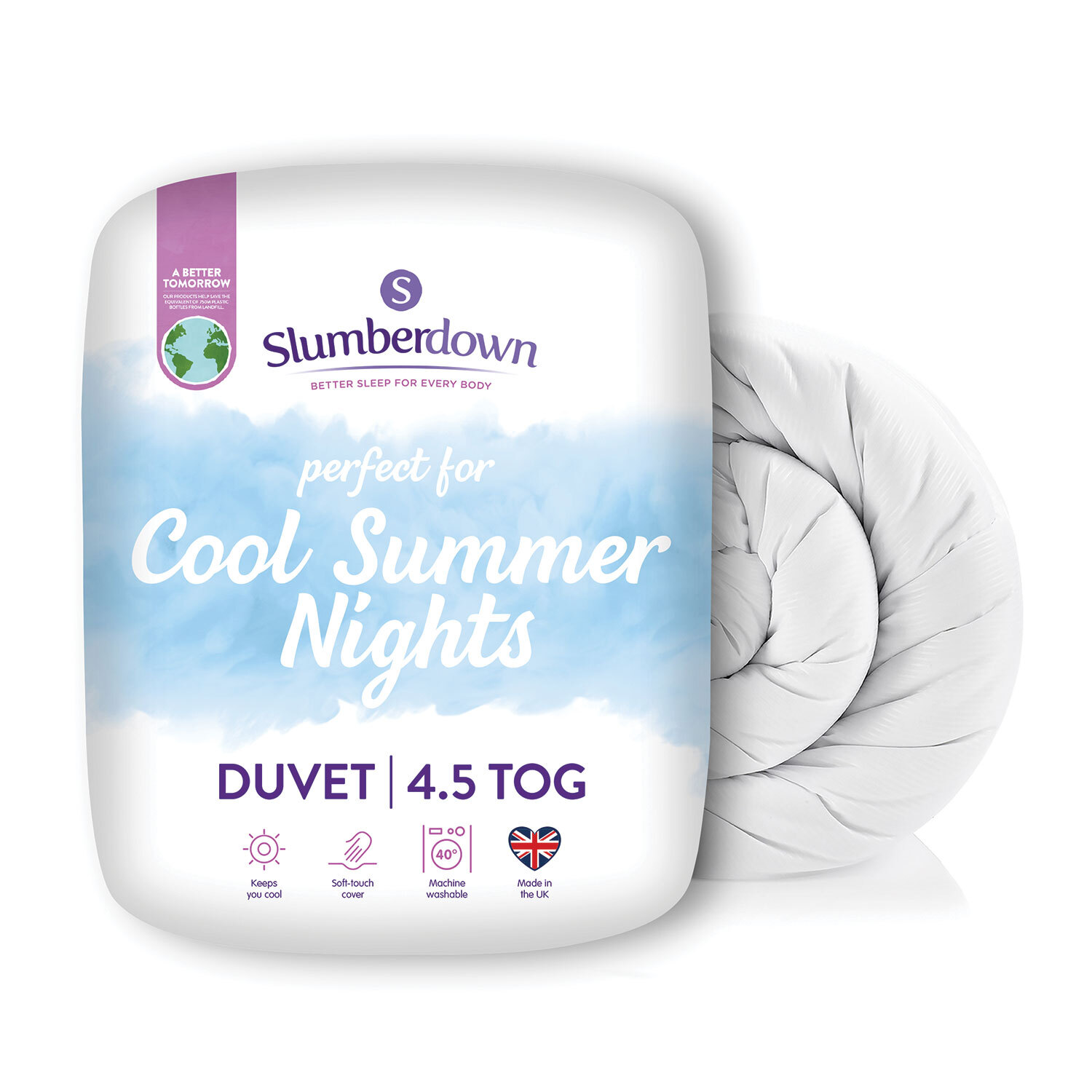 Slumberdown Cool Summer King Size Cotton Duvet 4.5 Tog Image 2