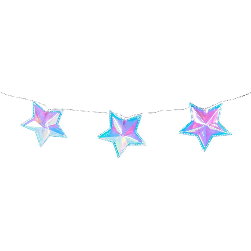 10 LED Star String Light Iridescent Image 2