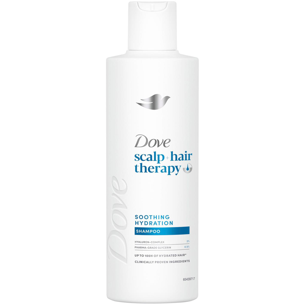 Dove Scalp+Hair Therapy Soothing Hydration Hyaluronic Acid Shampoo 250ml 6 Pack Image 2
