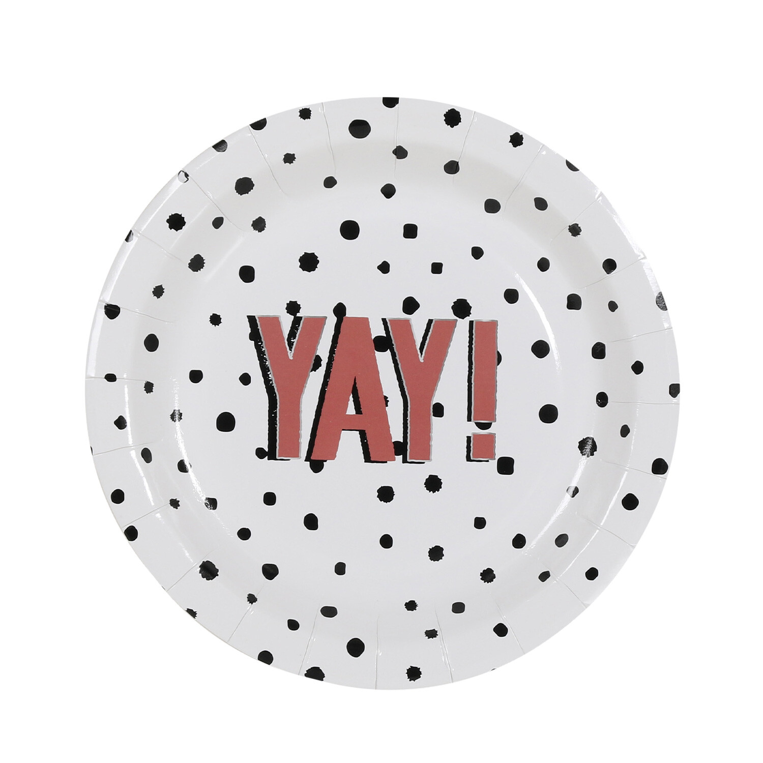 Pack of 8 Yay Monochrome Plates Image 1