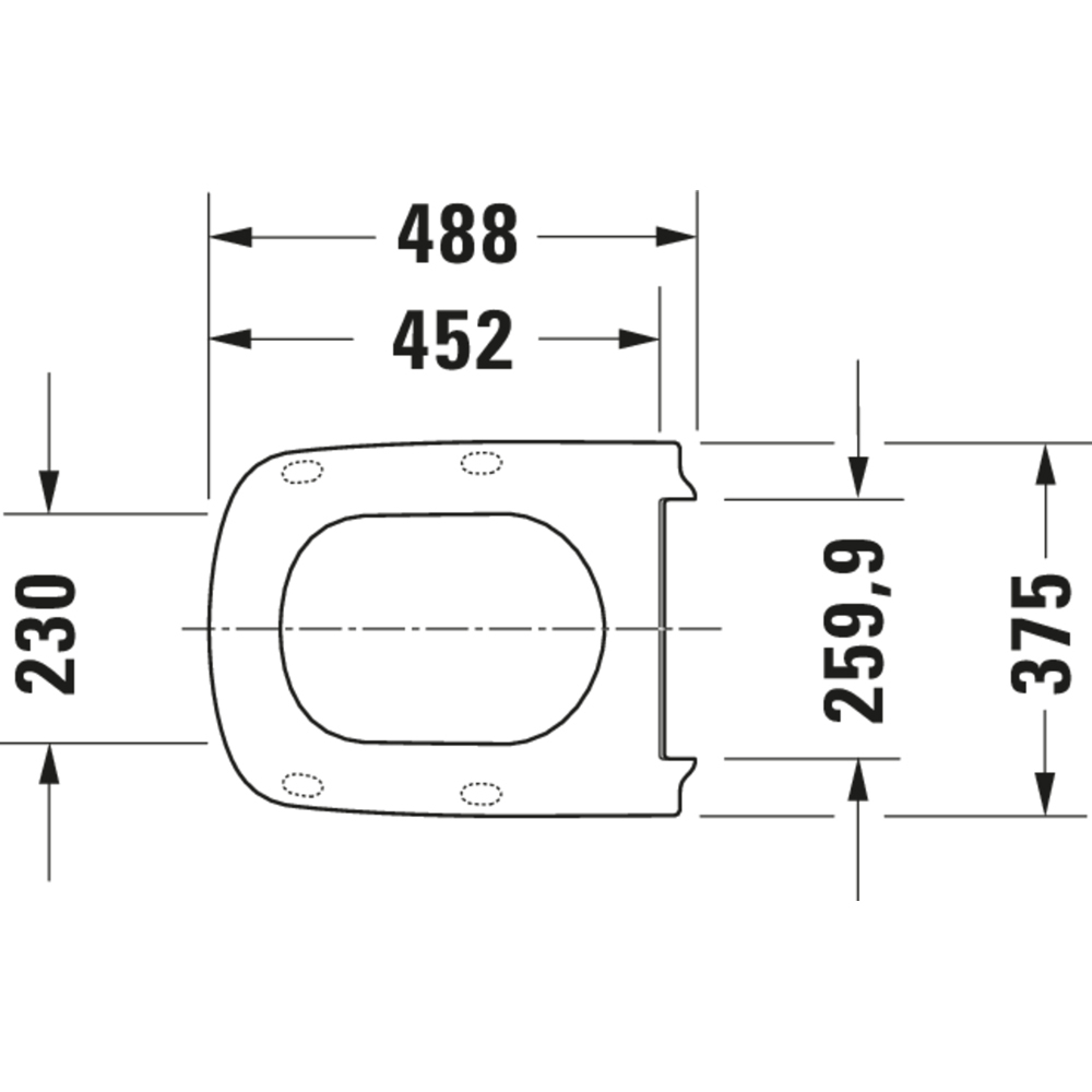 Duravit DuraStyle White Toilet Seat and Cover 375 x 489mm Image 7