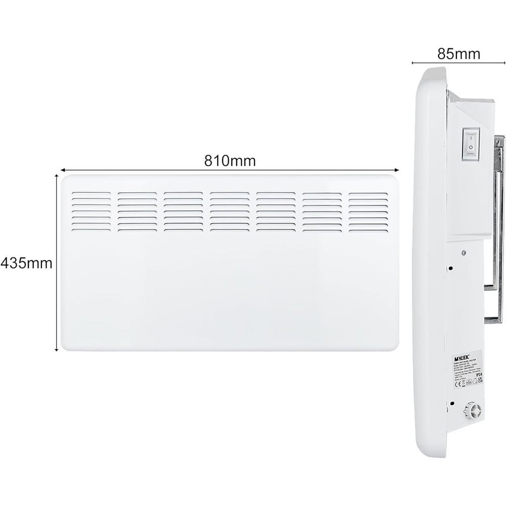 Mylek App Controlled Panel Heater 2000W Image 7